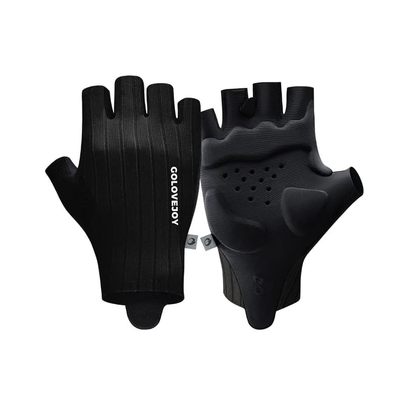 Guanti da ciclismo mezze dita traspiranti antiscivolo ammortizzanti per bici da strada, mountain bike, sport all'aperto, leggeri, uomo donna