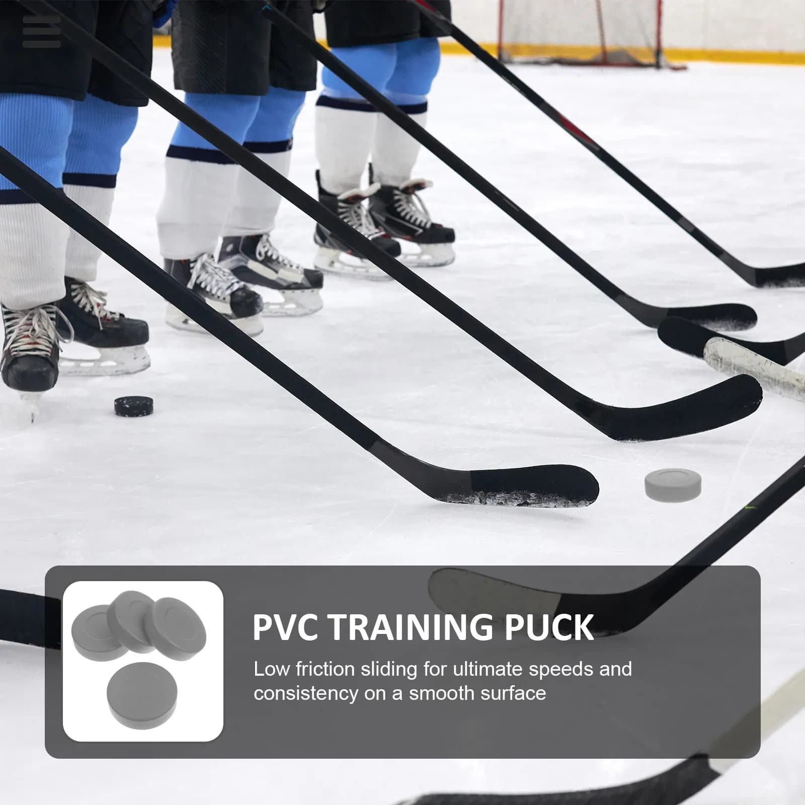4 Dischi da Hockey su Ghiaccio in PVC per Allenamento e Pratica, Accessori per Hockey per Adulti, Attrezzature Sportive per Pattinaggio a Rotelle e Competizioni