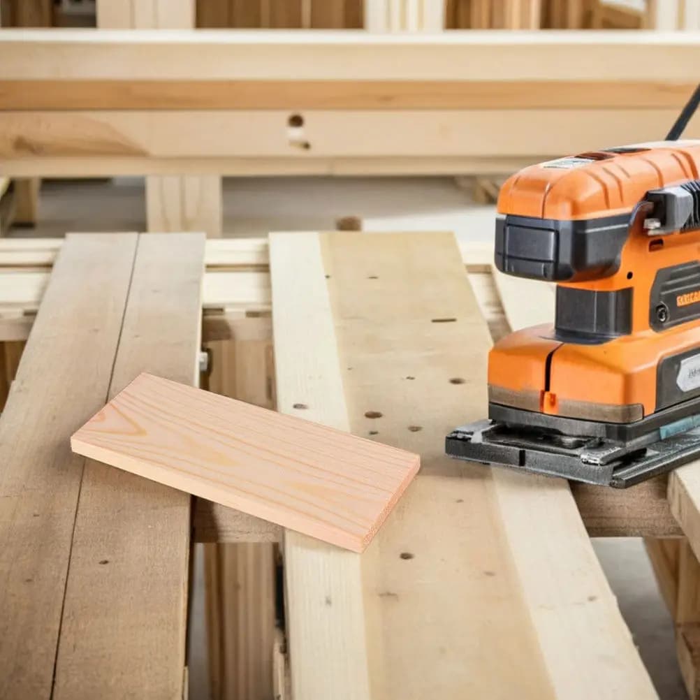 10 Pezzi di Tavole in Legno di Pino Rettangolari Non Finite per Progetti Scolastici Fai-da-Te, Pannelli Artistici, Blocchi di Legno per Pittura e Decorazione