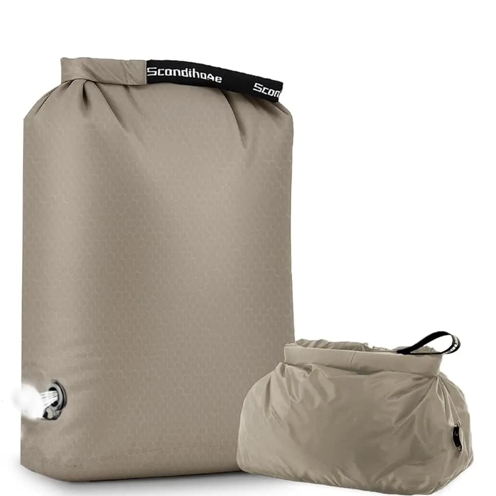 Sacchetto per Bucato da Viaggio a Compressione, Sacchetto Sottovuoto Salvaspazio Senza Pompa per Vestiti Sporchi, Sacchetto Impermeabile Riutilizzabile per Vestiti Bagnati o Asciutti, L