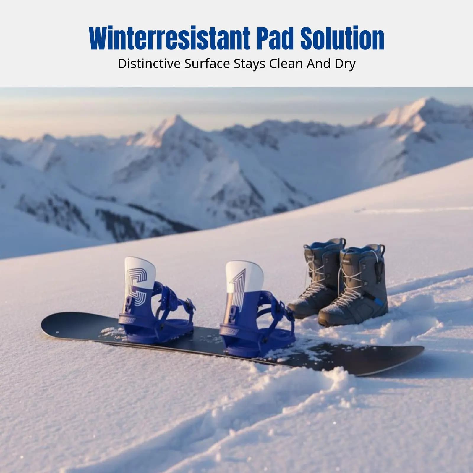 Attacco per snowboard unisex, strap-on, per terreni versatili, backplate ad alta resistenza, trasmissione di potenza migliorata, senza pedana.