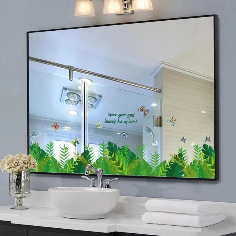Specchio Adesivo Creativo in PVC Morbido, Decorativo, Impermeabile, per Parete o Bagno, a Figura Intera