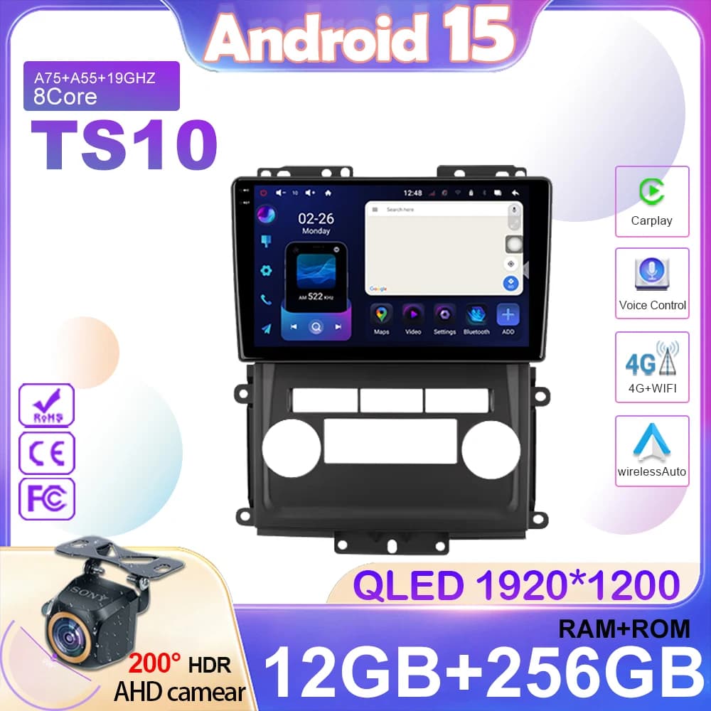 Android 15 Autoradio Per Nissan Frontier 2009 - 2012 Per Nissan Xterra 2 N50 2008 - 2015 Lettore Video Multimediale di Navigazione 2K