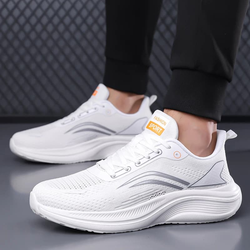 Scarpe sportive leggere e traspiranti da uomo, scarpe da corsa antiscivolo e resistenti all'usura, scarpe da passeggio comode e semplici da uomo