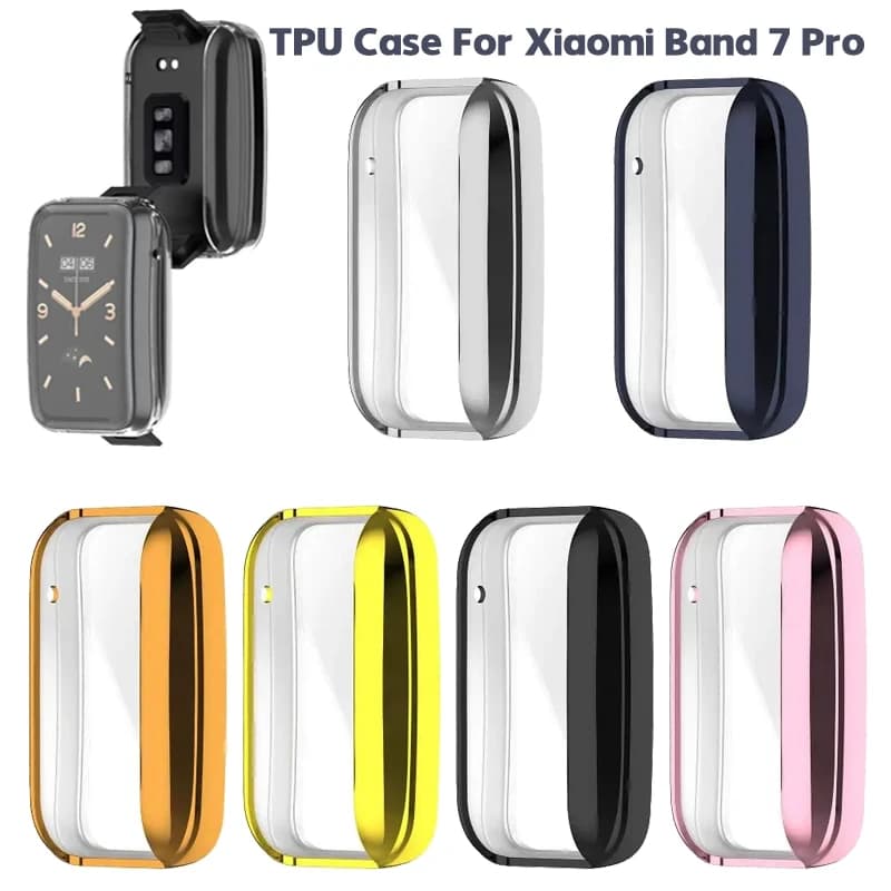 Xiaomi Mi Band 7 Pro Soft TPU Cover Screen Protector Bumper Shell Smartwatch for Xiaomi Mi Band 7 Pro Case