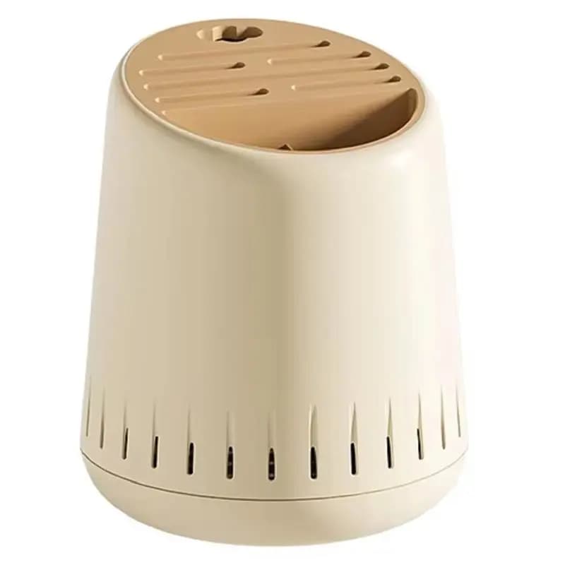 Porta Bacchette Multifunzionale Stile Crema - Contenitore per Utensili da Cucina e Bacchette