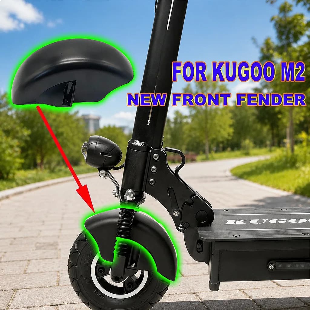 Front Mudguard Fender for Kugoo M2 Electric Scooter, Splash Proof Water Spare Part