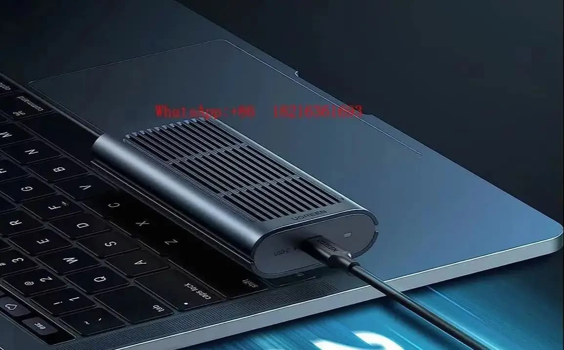 1 PEZZO NUOVO Box Esterno UGREEN M.2 NVMe SSD 20Gbps USB C 3.2 Gen 2x2 Supporta NVMe M-Key e M+B Key