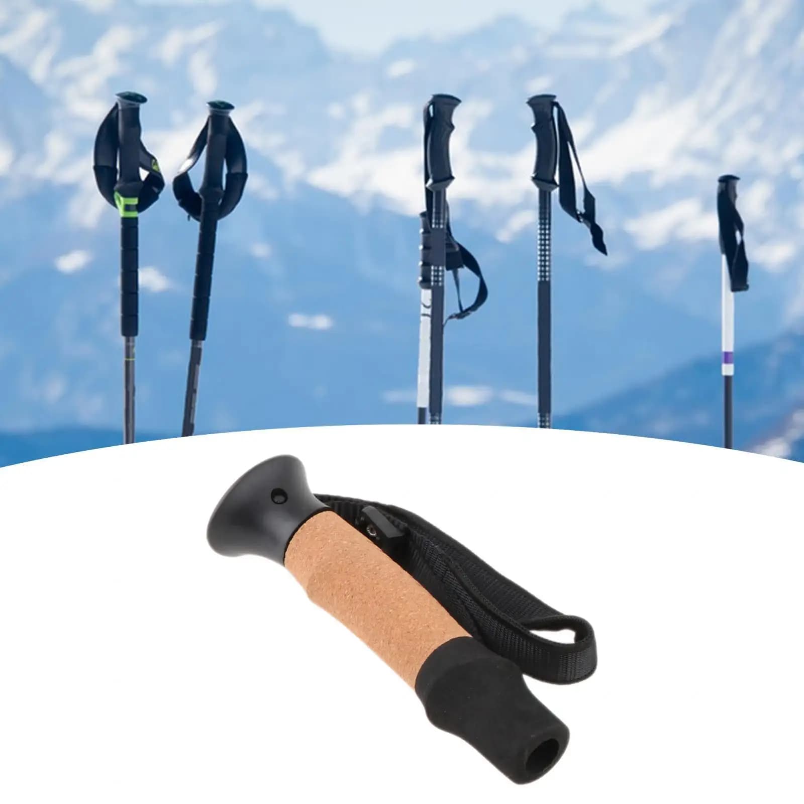 Trekking stick handle Portable mountaineering equipment attack converter Trekking stick for camping Travel Outdoor Adults