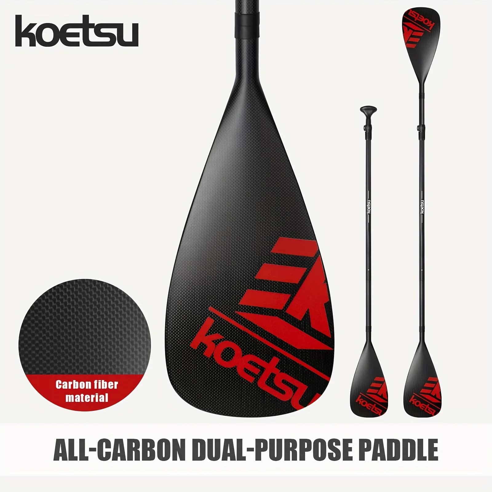 KOETSU SUP TUTTO IN FIBRA DI CARBONIO CUSCINETTO A DUE VIE -4 STACIONI REGOLABILE TUTTI IN MATERIALE IN FIBRA DI CARBONIO E Lame