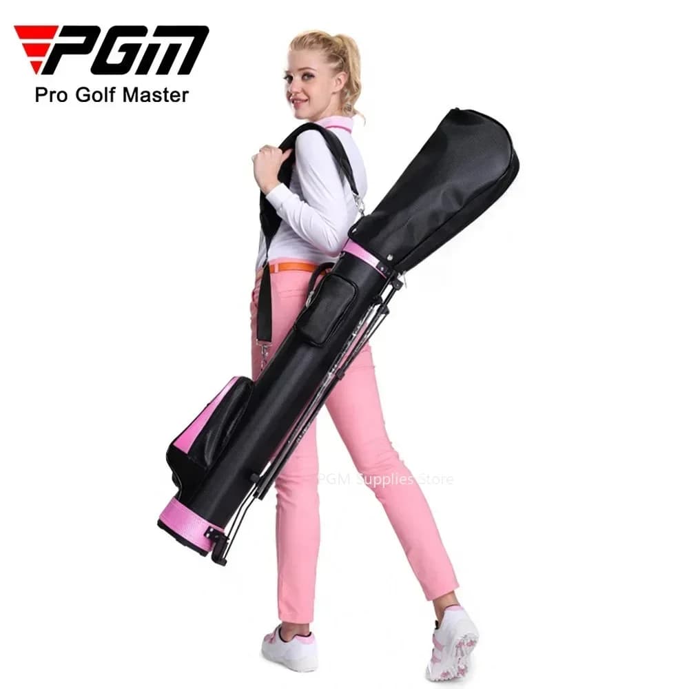 PGM Waterproof Golf Rack Bags 2028 Lightweight Portable Golf Bag PGM Golf Bag With Stand 6 Colors Men Women Can Hold 9 Clubs