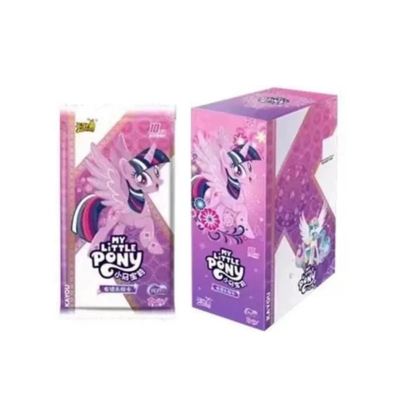 Autentica Scatola Completa di Carte KAYOU My Little Pony 6a Generazione, Collezione Ragazze Fluttershy Rarity SC, Confezione Regalo a Sorpresa