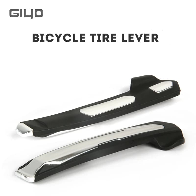 GIYO 2 Pezzi Leve per Pneumatici Bici in Lega di Alluminio Robusta, Rimozione Ruote MTB Bici da Strada, Attrezzi per Riparazione Bici