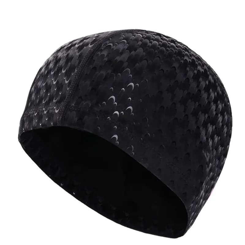 High Elasticity Breathable Swimwear Solid Color Fashion Non-slip Swim Hat for Women Men