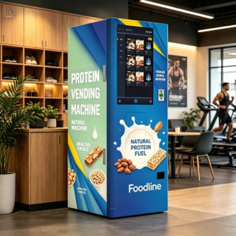 FOODLINE Modern Protein Powder Vending Machine 24 Hours Self Service Protein Shake Maker