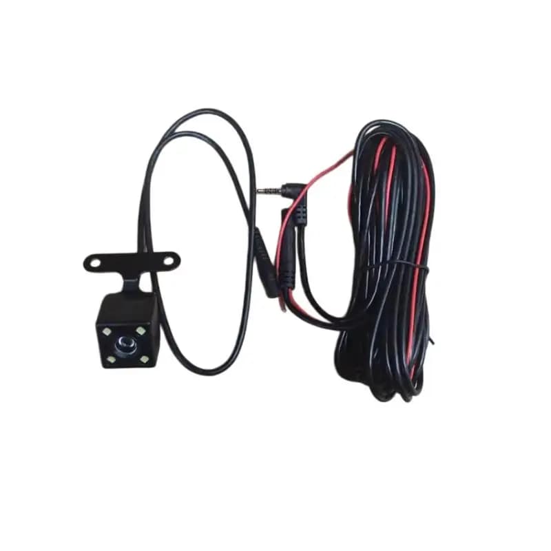 1 Set 180 ° Telecamera DVR per Specchietto Retrovisore Auto, Impermeabile 2.5mm, 5 Pin, con 4 LED