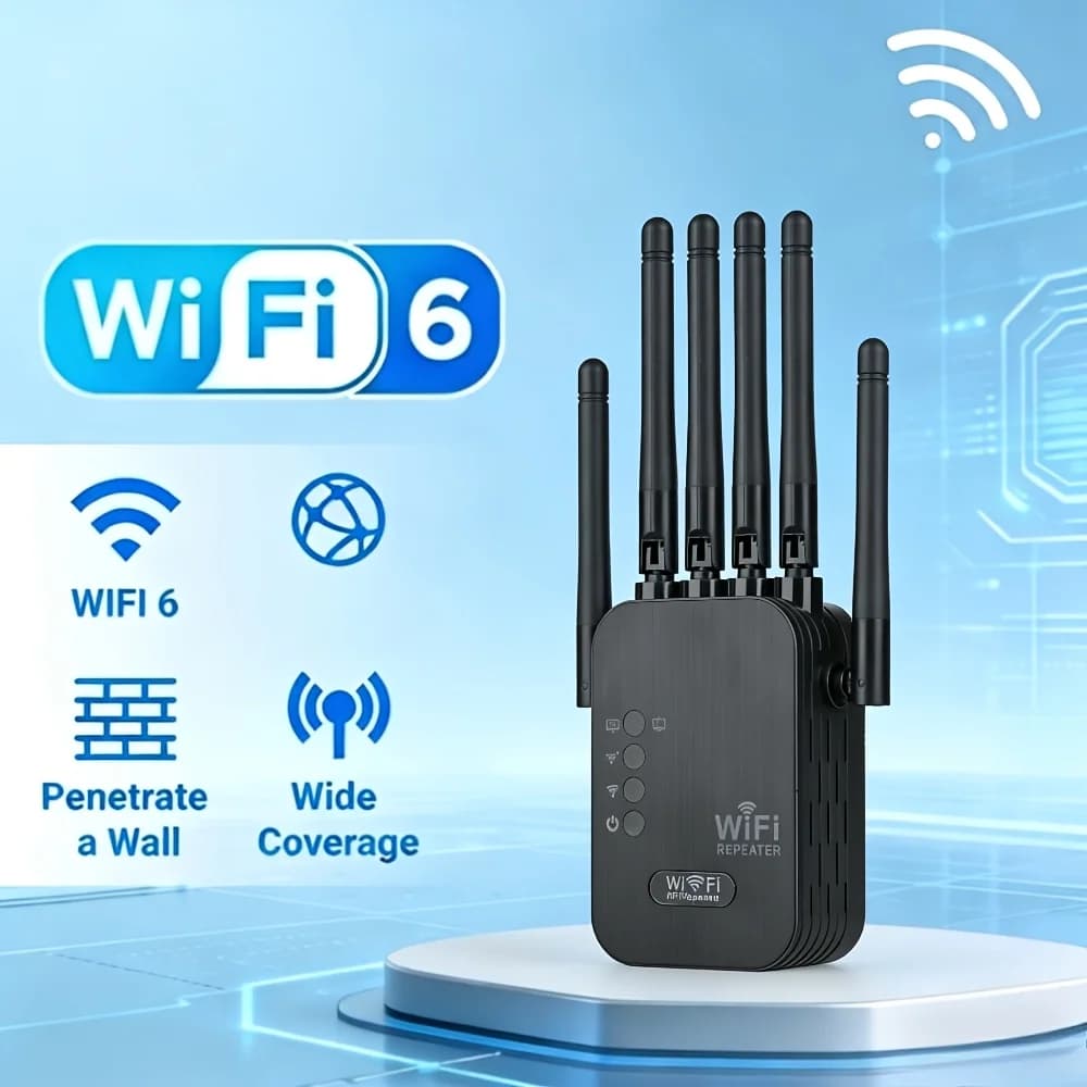 Ripetitore WiFi ad Alte Prestazioni Regaton 5GHz, Amplificatore di Segnale per Copertura Internet a Lungo Raggio con Porta Ethernet, 9.850 Piedi Quadrati