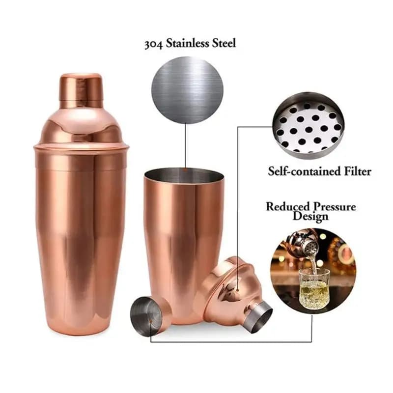 Y1UD Strumento da barista in acciaio inossidabile per efficiente miscelazione cocktail. Shaker per bevande con