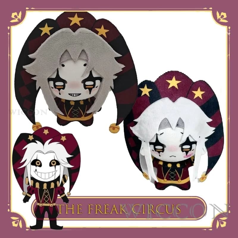 The Freak Circus Pierrot 10 cm Peluche fatto a mano Peluche Kawaii Personaggio anime Halloween Natale