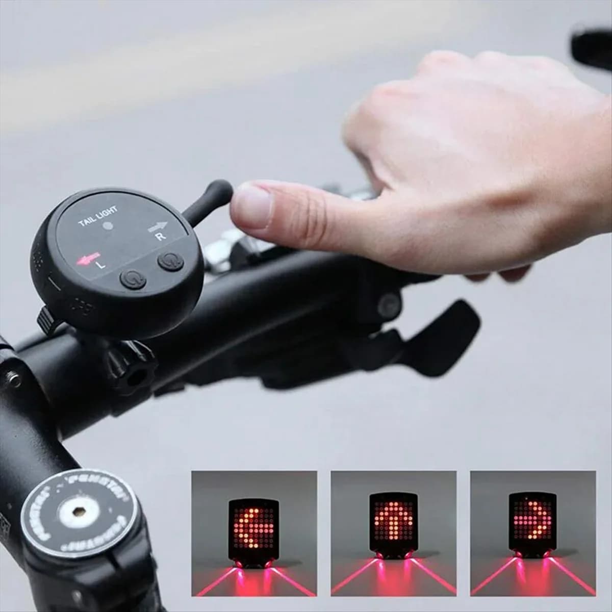 New Rechargeable USB Rechargeable Bike Rechargeable Smart Remote Control Wireless Direction Indicator Light Brake Driving Equipment