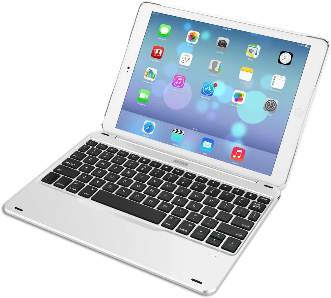 Tastiera Bluetooth Ultra-Sottile con Custodia Folio per iPad 9.7 Pollici, Rotazione a 130 Gradi