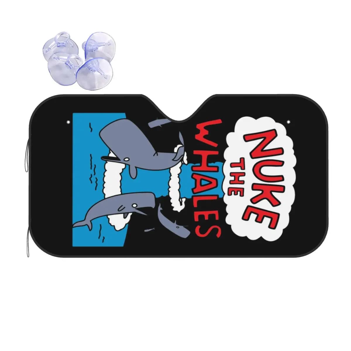 Nuke The Whales Parasole Parabrezza Parabrezza anteriore per auto Finestra Parasole Accessori Coperture
