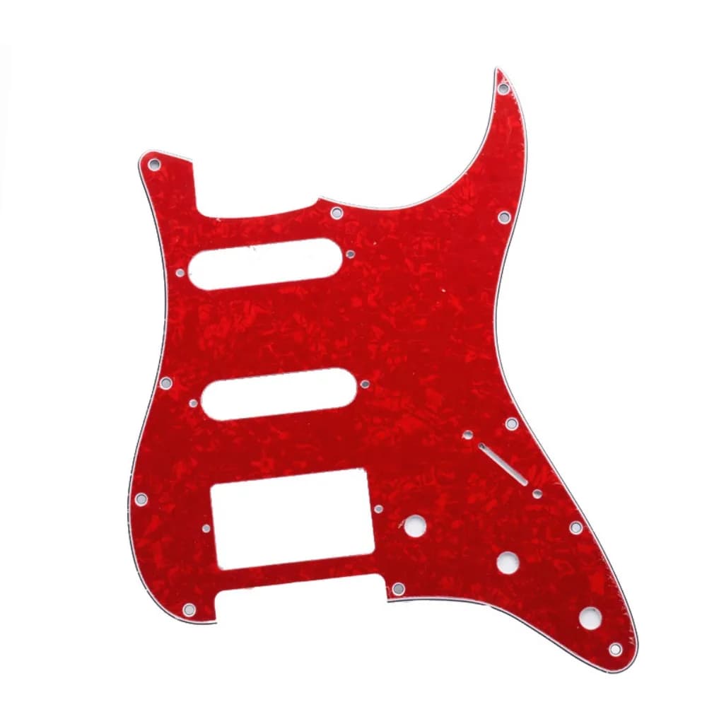 Multicolor ST SQ Electric Guitar Pickguard 3 Ply 11 Holes PVC Celluloid Pick Guard Sticker Guitar Accessories DIY Scratch Plate
