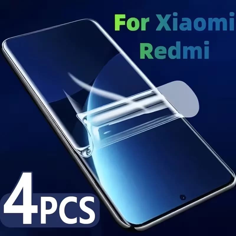 Pellicola idrogel per copertura schermo intero da 3-4 pezzi per Xiaomi Redmi 8 8A 7 7A 6A 6 K30 Note 8 8T 7 6 Pro Protezione per schermo protettivo