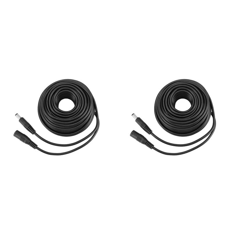 B04B-2X DC Power Extension Cable Connector Extension Cord Jack Adapter Lead Cable DC5521 Connector Male To Female 10M