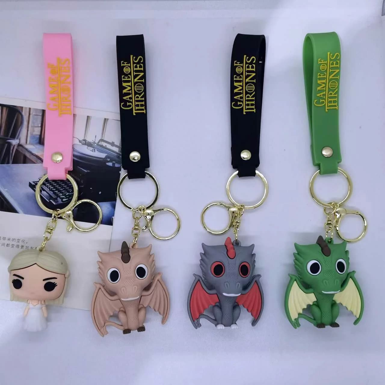 Nuovo Portachiavi Creativo Transfrontaliero a Tema Game of Thrones, Accessori per Borse e Auto, Giocattoli Anime Cartoon