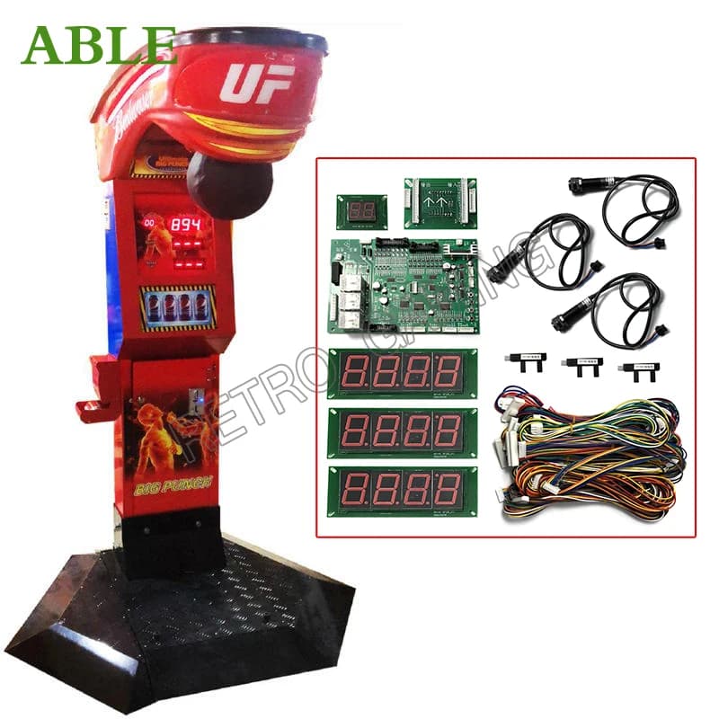 Fighting Boxing Arcade Game Punching Machine DIY Kit Motherboard with Cable