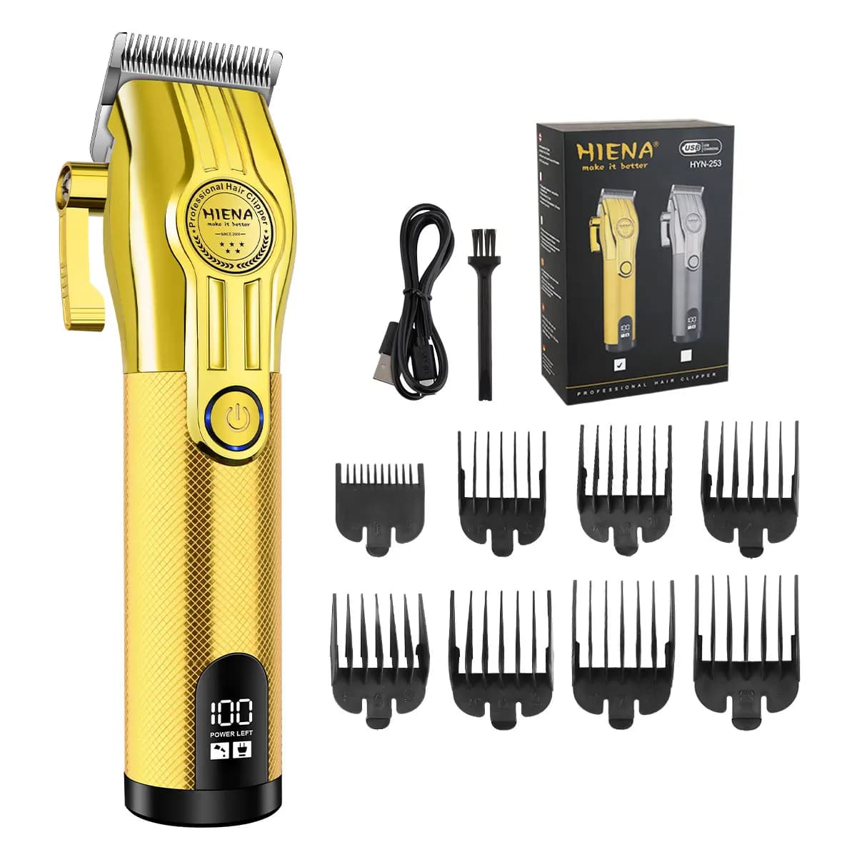 Hiena Haircuts Professional Electric Haircut Barbiere Haircuts Metal Haircuts for Men