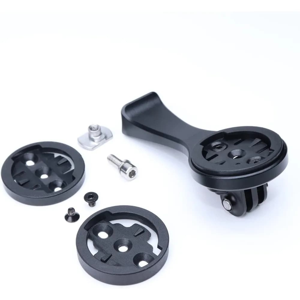 Mounting bracket set for your bike compatible with GPS adapter for your Garmin/G/G+/Wa hoo/Bryton bike, lights, combined kit for sports camera