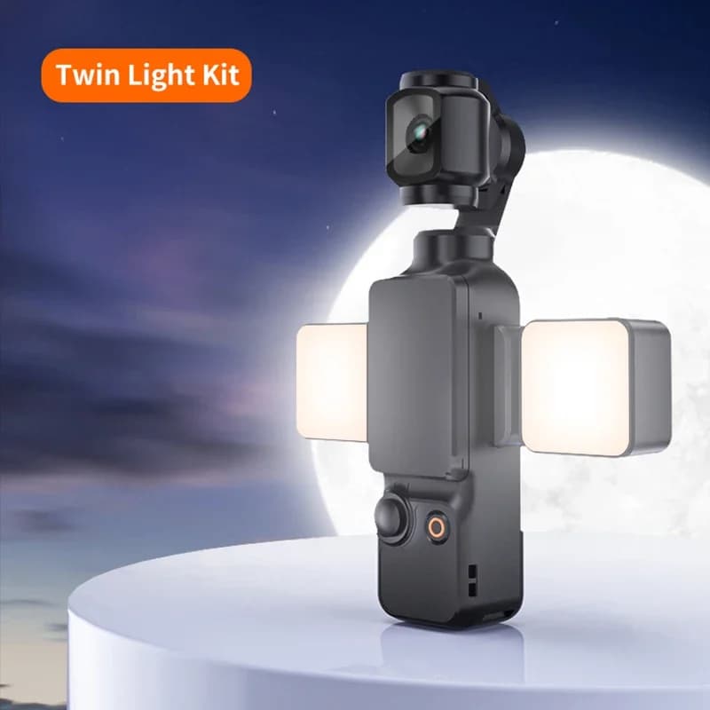 Mini luce di riempimento magnetica a LED Illuminazione fotografica Accessori per fotocamera Luminosità attenuata a tre livelli per DJI Osmo Pocket 3