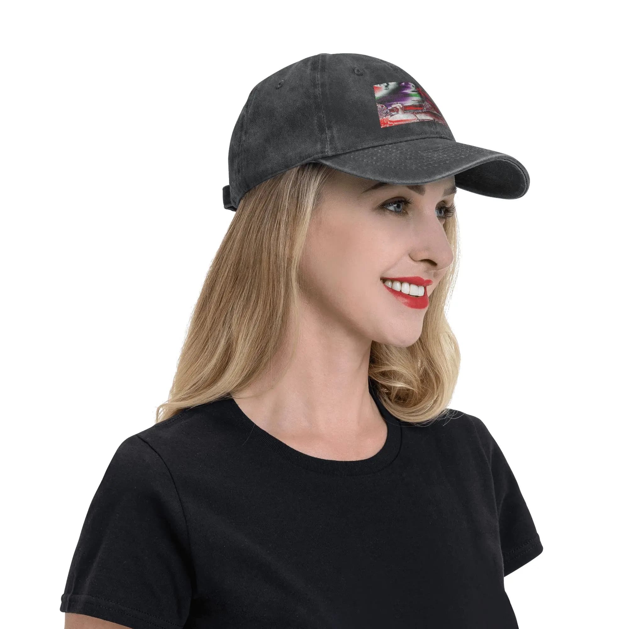 Fashion thaddeus crimson baseball cap Hong Kong Style Sun Hats