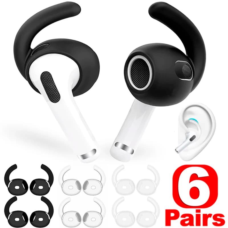 For Apple AirPods 4th Gen Soft Silicone Earhooks Anti Slip Sport Ear Tips Replacement Earphone Covers for AirPods 4 Accessories