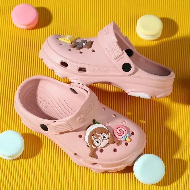3-12 years Children's Slippers Summer Boys Girls Sandals Cartoon 6 Colors Non-slip Comfortable Beach Slippers Children's Garden Shoes 24