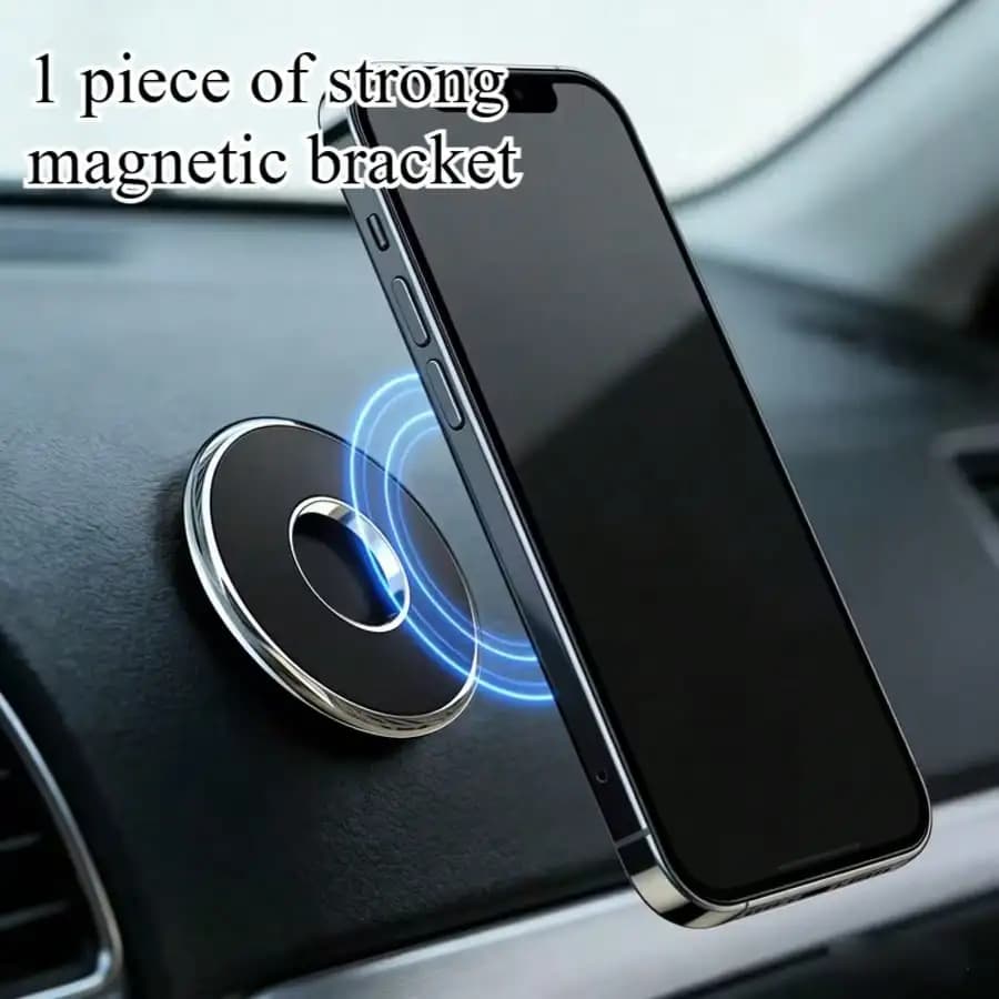 Adjustable Dashboard Adhesive Phone Holder 1 Mini Invisible Car Mounted Magnetic Phone Holder, Strong Suction Center Console Holder, Suitable For All Smartphones, Multifunctional For Car And Home Use, Freeing Up Hands Mother's Day Gift