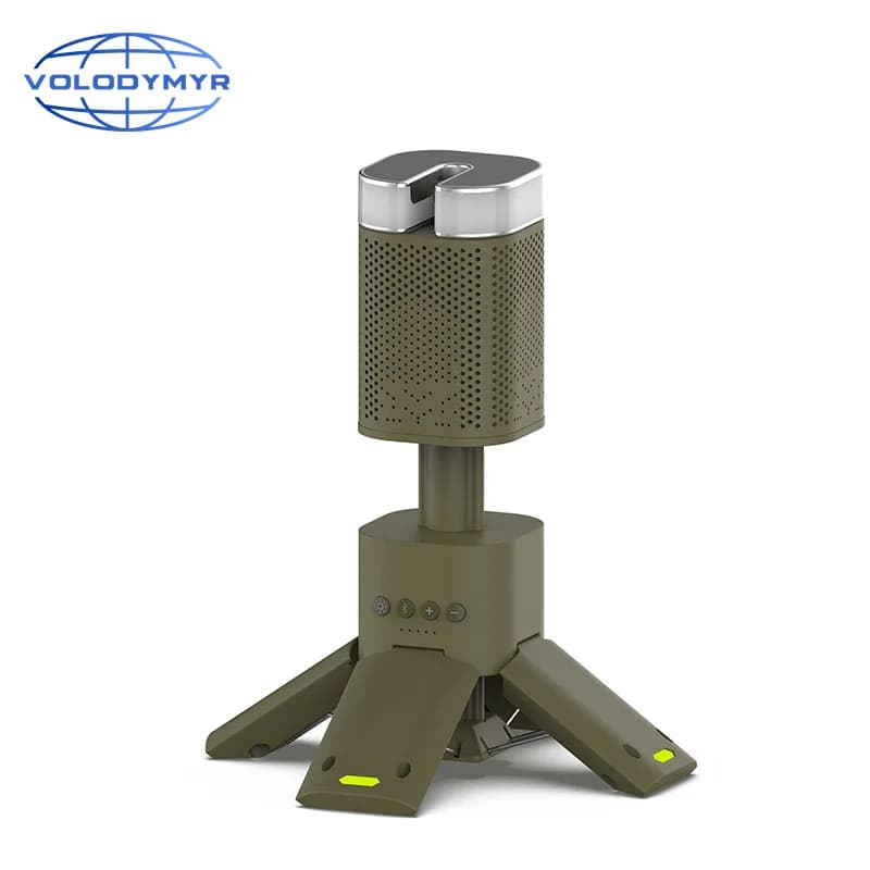 VOLODYMYR Telescopico LED Luce da campeggio Faro portatile Altoparlante Bluetooth 14000mAh Torcia esterna impermeabile magnetica