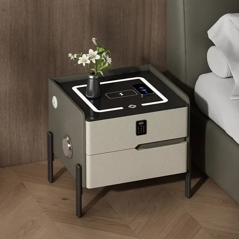 Comodino minimalista per caricabatterie per telefono Organizzatore di oggetti Comodino estetico giapponese Gambe Tavolo da pavimento De Chevet Mobili per la casa