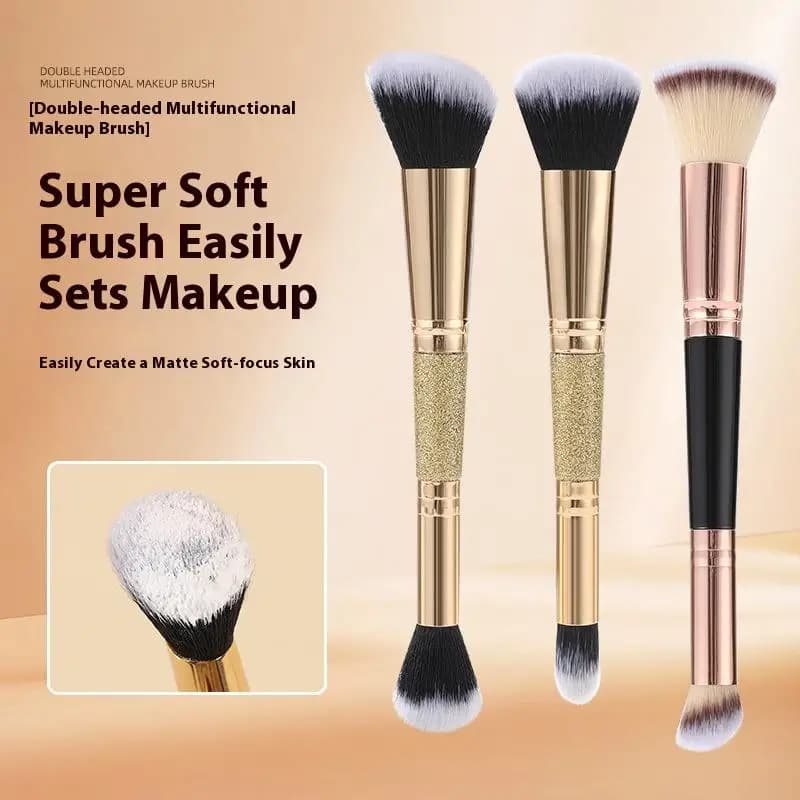a1/3 brushes for double tip foundation, brush for angle concealer, for liquid and powder cosmetics, soft cosmetic tools