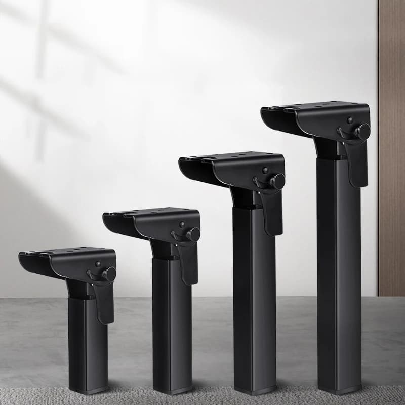 Gambe di Supporto Pieghevoli per Tavolo, Gambe in Metallo per Letto, Gambe per Tavolino da Caffè, Gambe per Divano, Gambe Invisibili per Letto, Piedini per Tavolo Domestico, Accessori per Gambe di Tavoli