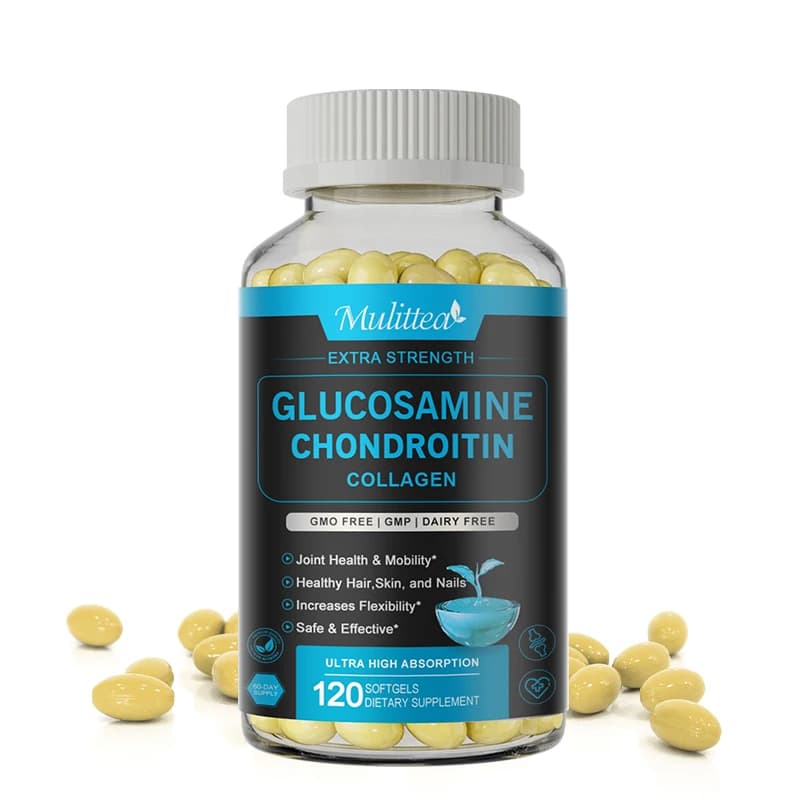 Glucosamine Mulittea chondroitin capsules with vitamin D3 MSM non GMO, gluten-free healthy food supplements
