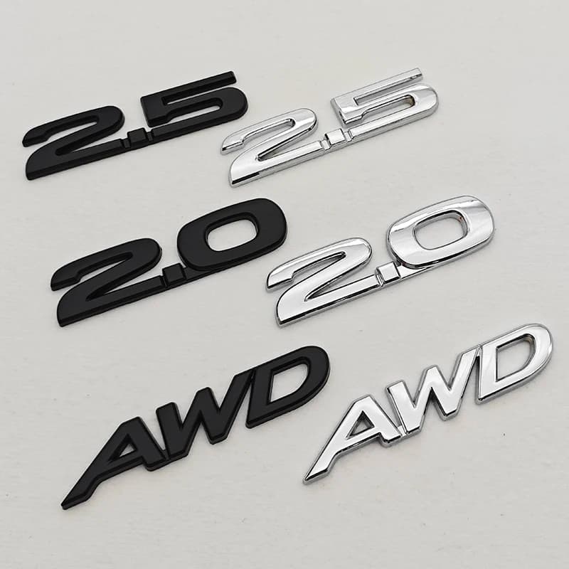 3D Metallo Adesivo Per Auto Logo AWD 2.0 2.5 Fender Lato Baule Posteriore Coda Distintivo Emblema Per Mazda3 CX-30 CX-5 CX-50 CX-8 Accessori Auto
