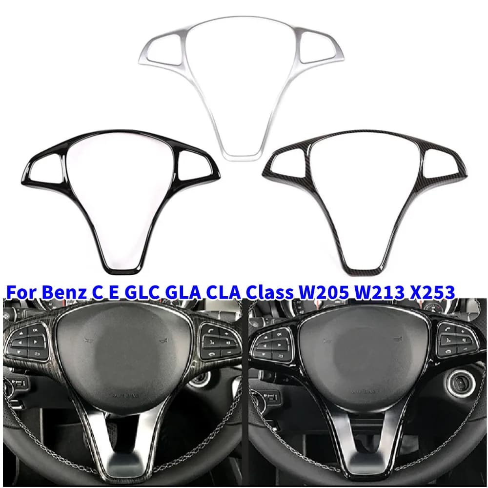 Decorative Wheel Button Frame, Mercedes Benz C Accessories And GLC GLA CLA W205 W213 X253 2015- 2019