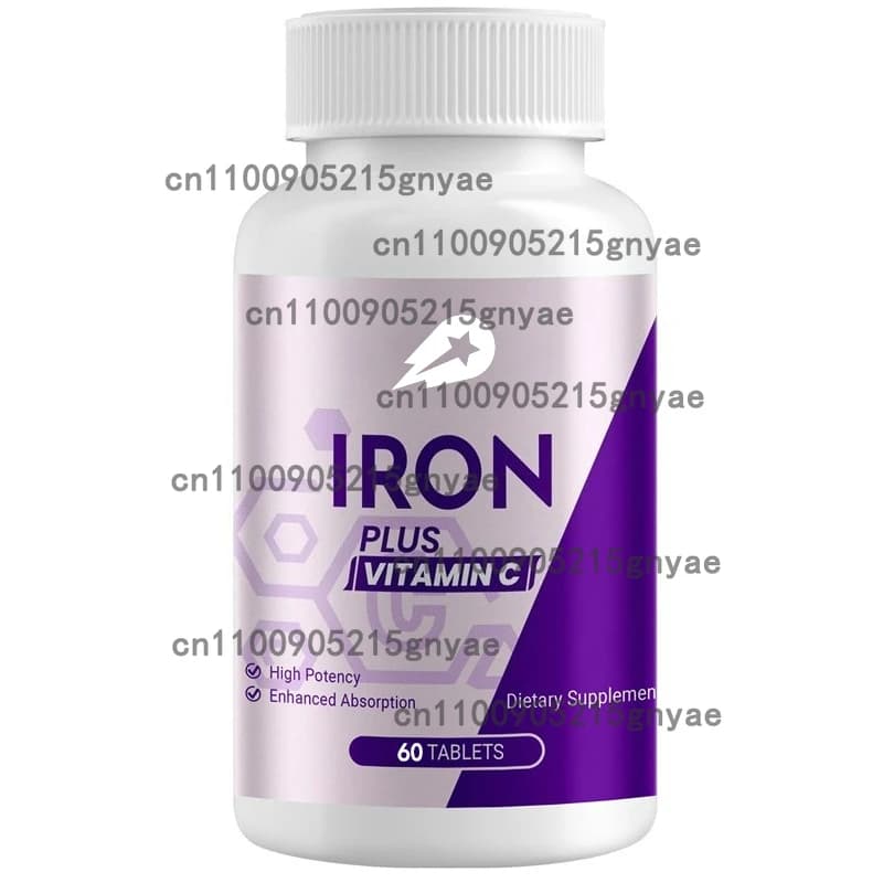 Iron Supplements for Women and Men, Containing Vitamin C, B12, Folate, Ematopoietic Agents and for Iron Carenza and Energy