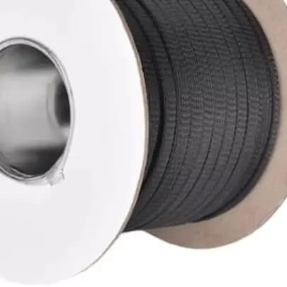 Guaina in nylon PET nera da 100 m, ignifuga, per la protezione dei cablaggi e la gestione dei cavi automobilistici