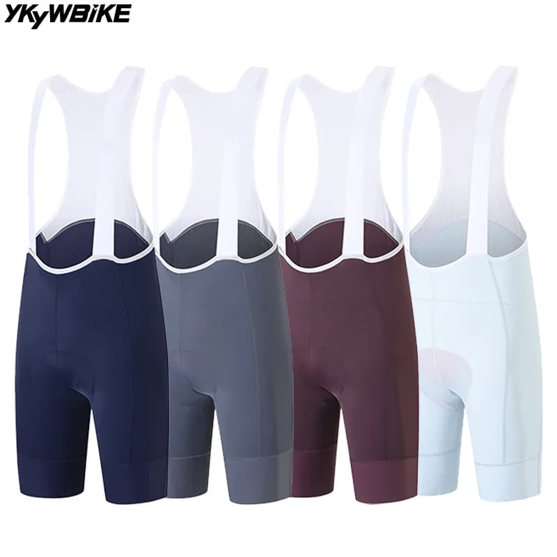 YKYWBIKE Men's Cycling Shorts with Italian MITI Bretelles, Road Bike Summer Shorts, Pro Team Cycling Shorts