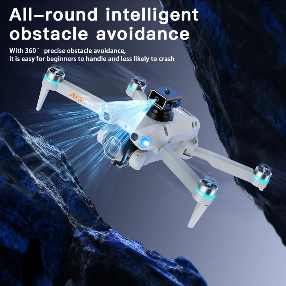 Drone Lenovo 2026 NUOVO AE5 con Telecamera Professionale 4K/8K HD, Telecomando con Schermo, WIFI, UAV Brushless Pieghevole, Quadricottero Giocattolo