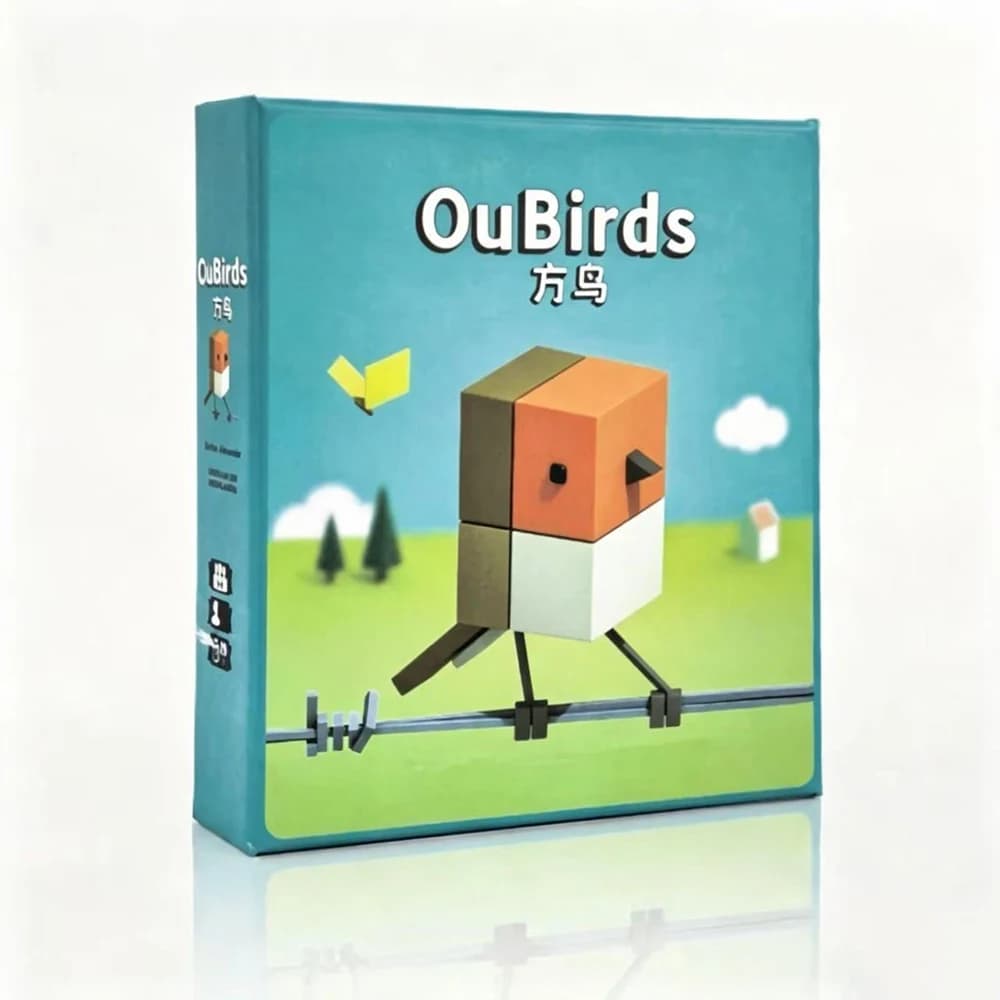 Hot Games CuBirds: Gioco da Tavolo Strategico per Famiglie, Gioco di Carte Coinvolgente per 2-5 Giocatori, 20 Minuti di Gioco